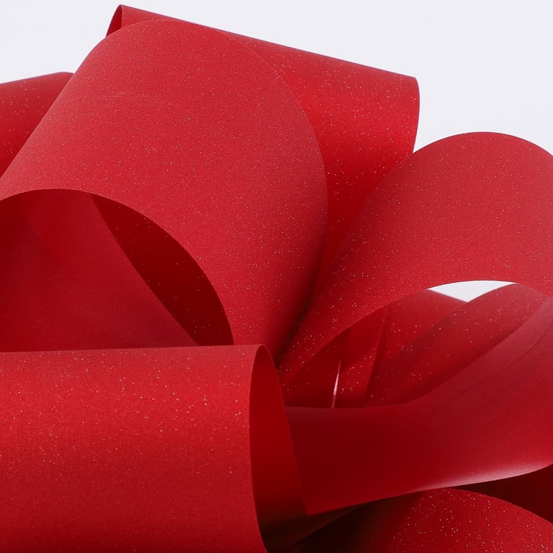 HCHENBOW 12" Large Red Gift Bow,2pcs Big Bows for Gift Wrapping, Christmas Party Birthday Gift Wedding Ribbon Bows for Bikes, Boxes or Flower Decorations, Valentine's Day Gift Decorations (Red) - Image 3
